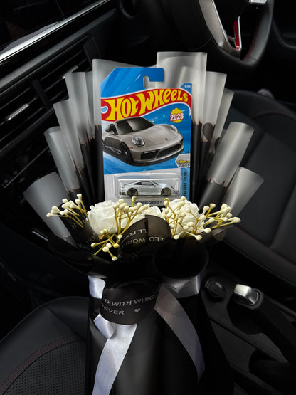 Porsche 911 Carrera T Hot Wheels Bouquet – For hearts that race in luxury