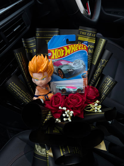 Super Saiyan Goku & Hot Wheels Bouquet – Built from battle