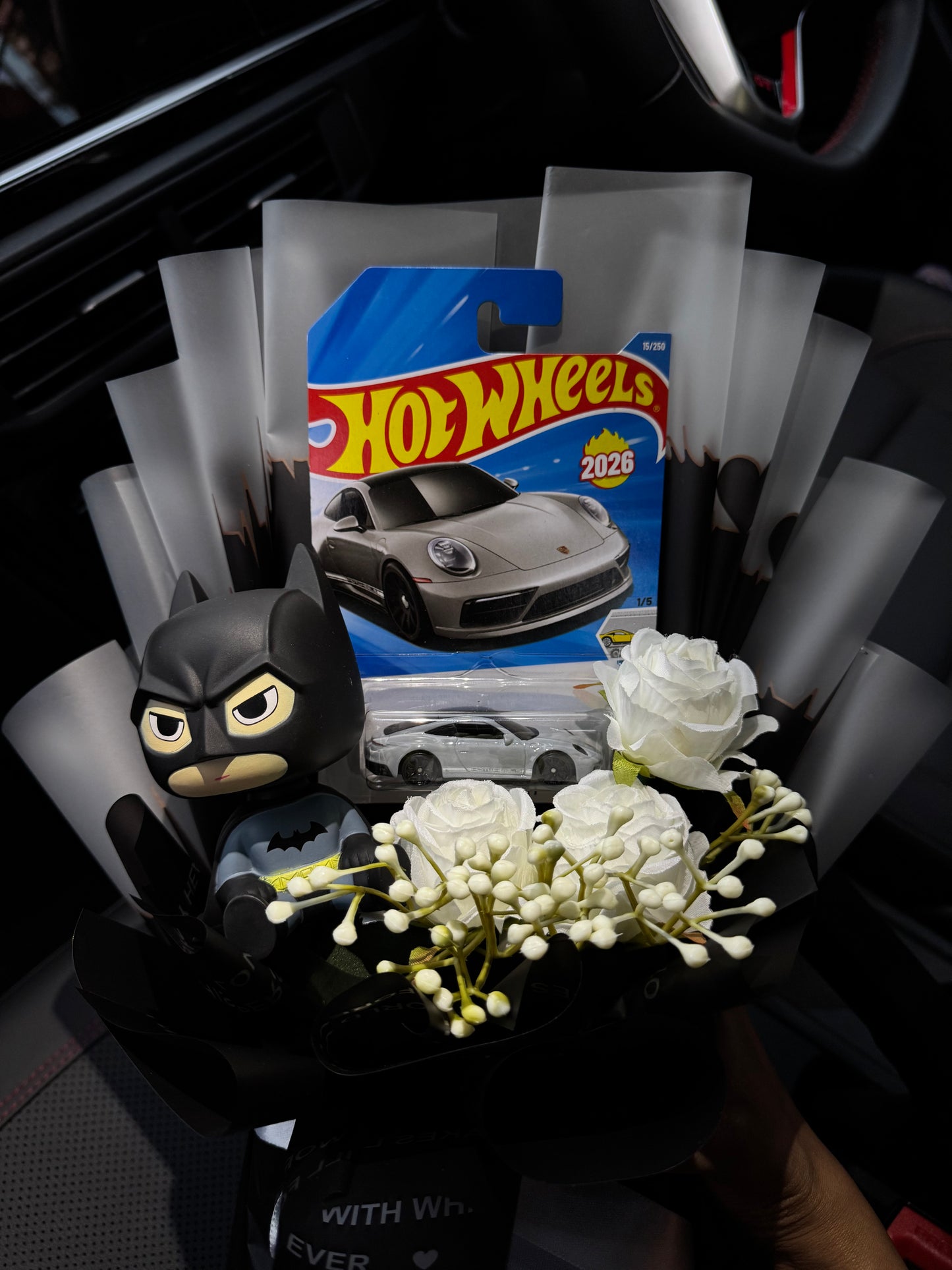 Batman Porsche Hot Wheels Bouquet – Darkness Drives