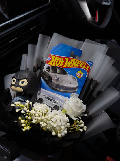 Batman Porsche Hot Wheels Bouquet – Darkness Drives