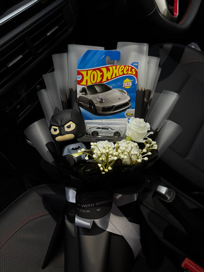 Batman Porsche Hot Wheels Bouquet – Darkness Drives