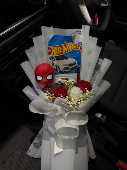 Spider-Man Hot Wheels Bouquet – Love Swings In
