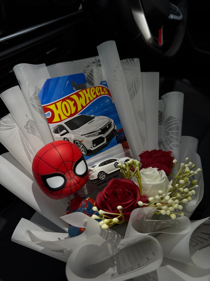 Spider-Man Hot Wheels Bouquet – Love Swings In