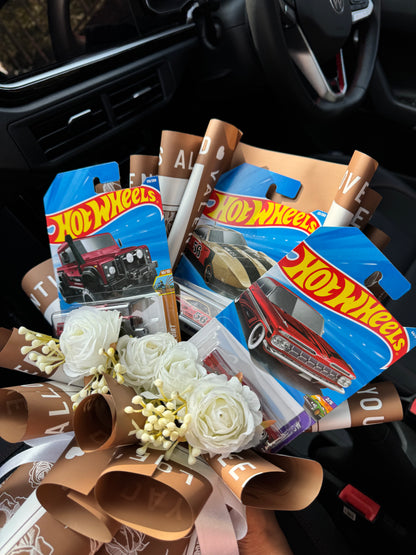 Premium Hot Wheels Bouquet – Where Classics Meet Class