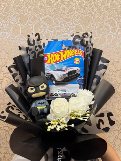 Batman Hot Wheels Jaguar Bouquet – Drive Into The Dark Side Of Style
