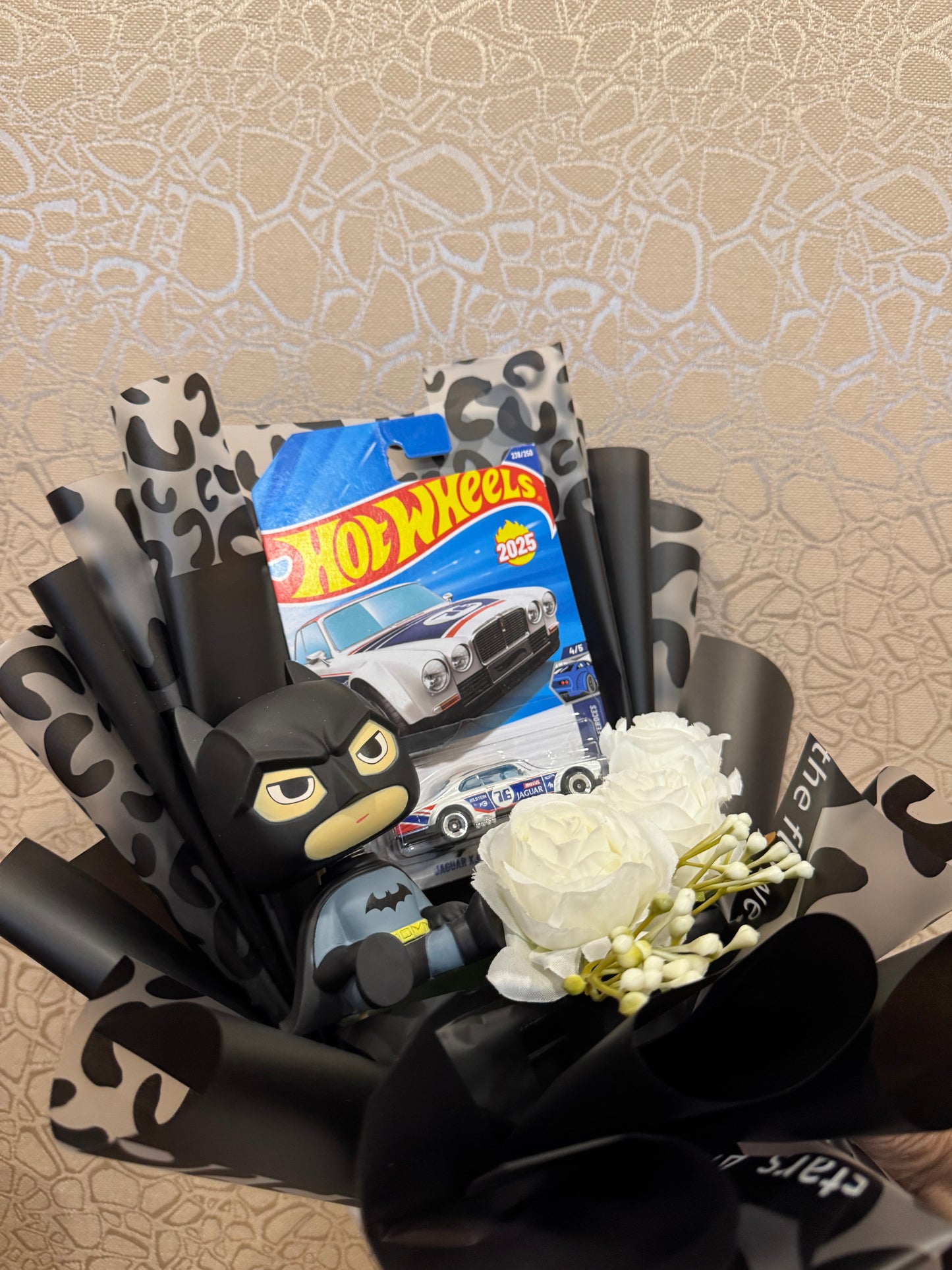 Batman Hot Wheels Jaguar Bouquet – Drive Into The Dark Side Of Style