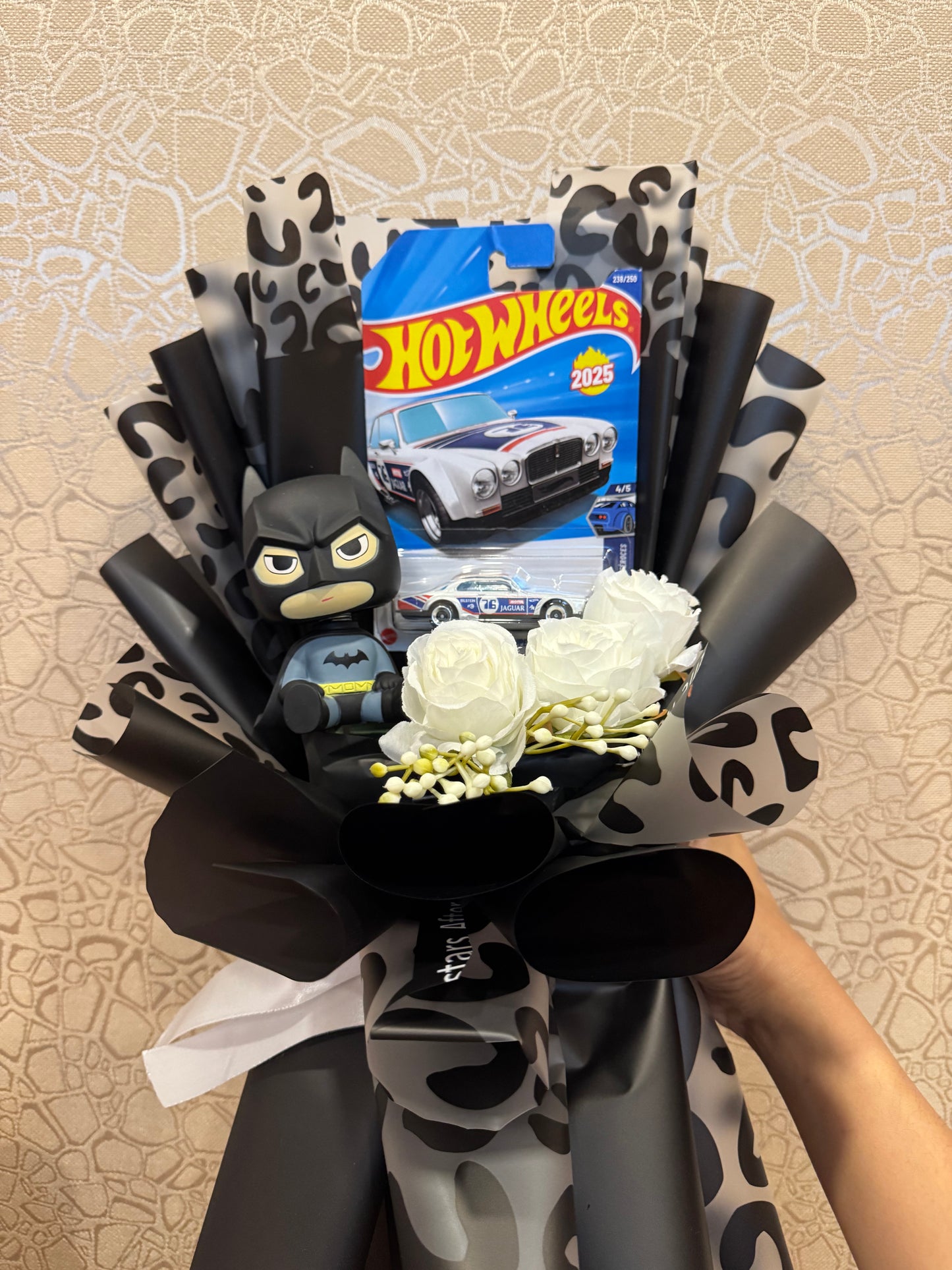 Batman Hot Wheels Jaguar Bouquet – Drive Into The Dark Side Of Style