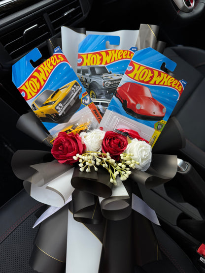 Premium Hot Wheels Bouquet – Classic Muscle Meets Modern Power