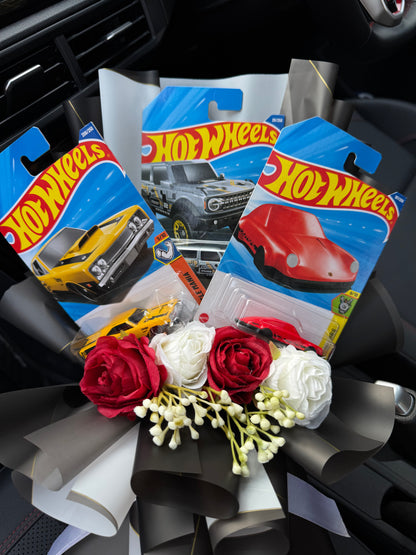 Premium Hot Wheels Bouquet – Classic Muscle Meets Modern Power