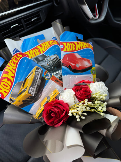 Premium Hot Wheels Bouquet – Classic Muscle Meets Modern Power