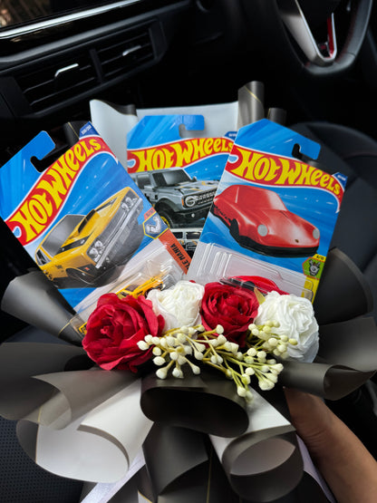 Premium Hot Wheels Bouquet – Classic Muscle Meets Modern Power