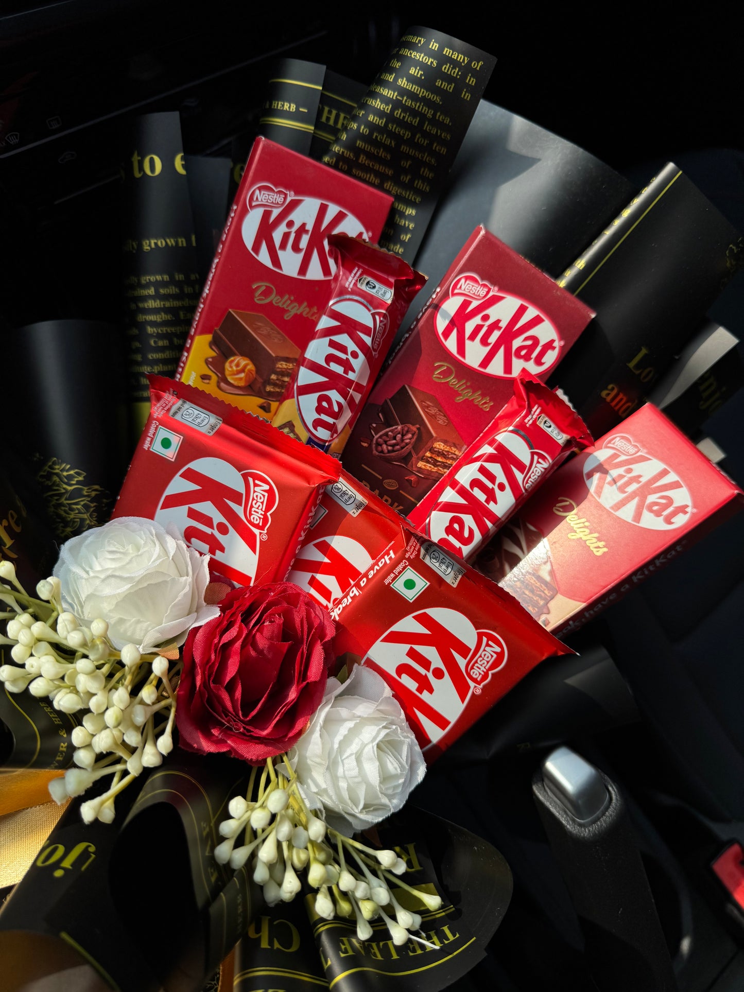 KitKat Delights Chocolate Bouquet – Layers of Love Wrapped in Bold Luxury