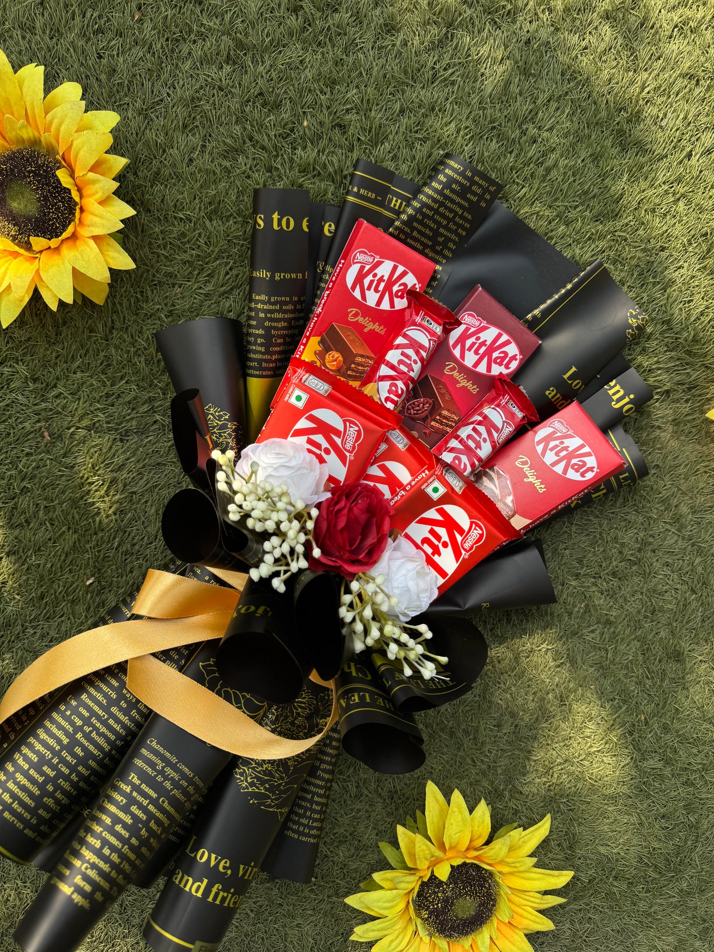 KitKat Delights Chocolate Bouquet – Layers of Love Wrapped in Bold Luxury