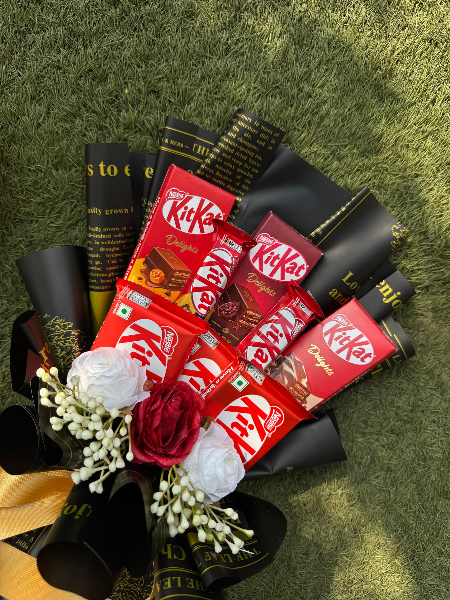 KitKat Delights Chocolate Bouquet – Layers of Love Wrapped in Bold Luxury