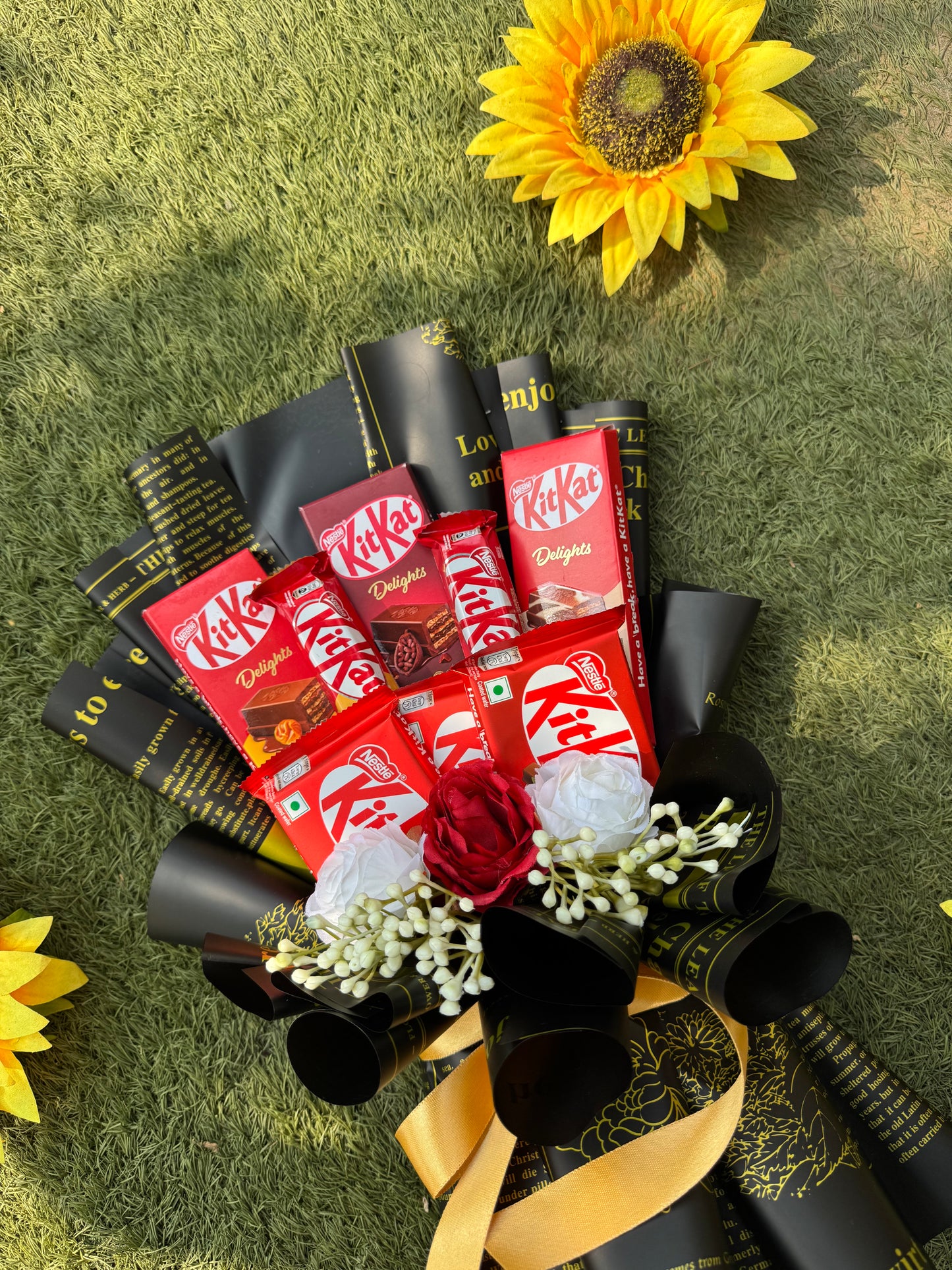 KitKat Delights Chocolate Bouquet – Layers of Love Wrapped in Bold Luxury
