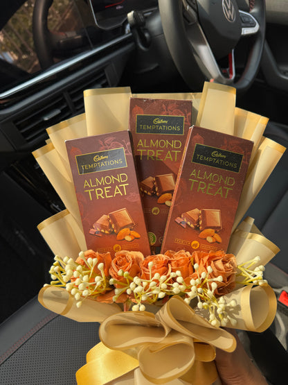 Cadbury Temptations Chocolate Bouquet – Golden Elegance Crafted For Pure Indulgence
