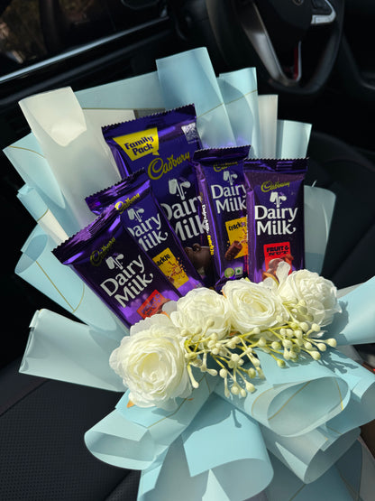Cadbury Dairy Milk Chocolate Bouquet – A Soft Pastel Gift Of Sweet Elegance