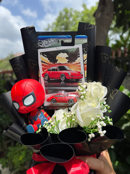 67 Porsche 911 R Hot Wheels Bouquet - The Spiderman Edition