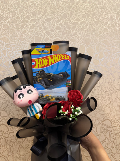 The Hot Wheels Bouquet - Shinchan Cute Baby Look