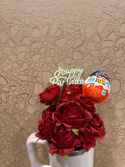 Floral Tumbler Bouquet - The Perfect Birthday Gift