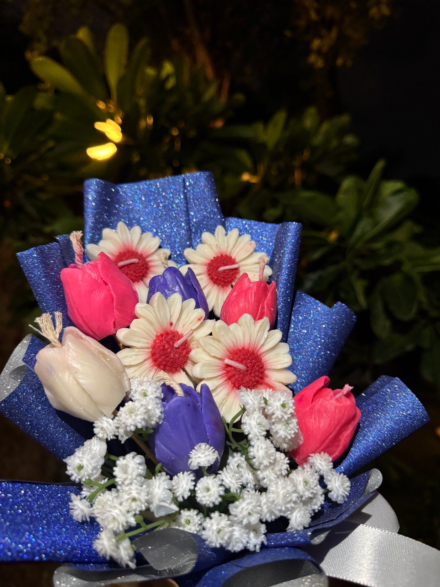 Scented Candles Bouquet - Sunflowers and Tulips