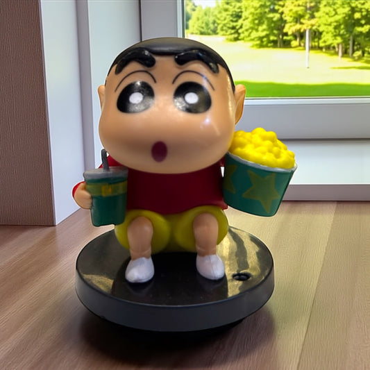 Shinchan with popcorn and drink action figure