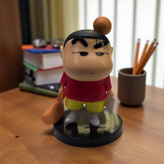 Shinchan figurine with bat