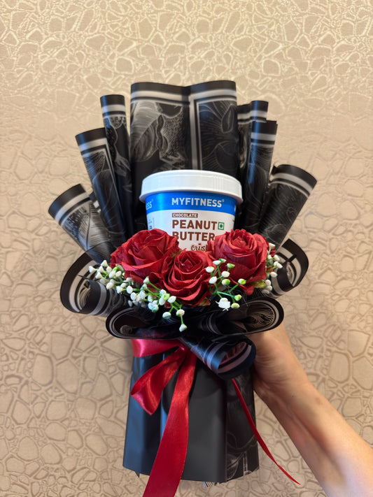 Fuel Your Passion: The MyFitness Peanut Butter & Rose Bouquet