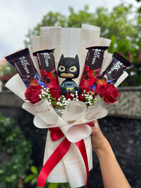 The Gains Gang Bouquet: Your Favorite Hero and Protein Fuel