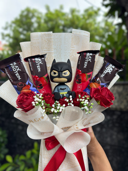 The Gains Gang Bouquet: Your Favorite Hero and Protein Fuel