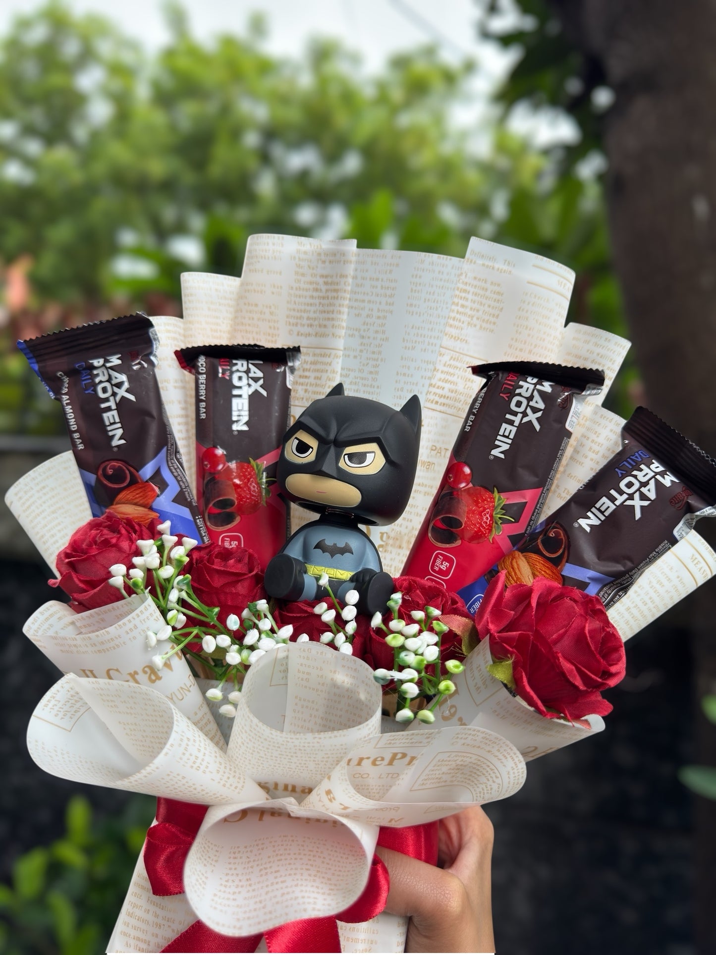 The Gains Gang Bouquet: Your Favorite Hero and Protein Fuel