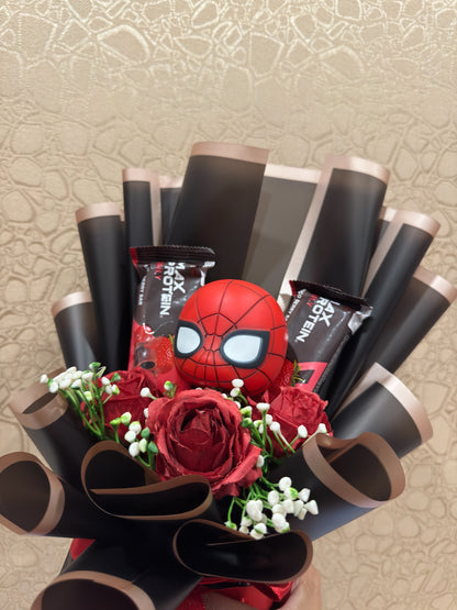The Spider-Man Protein Bar Bouquet : A Hero's Treat