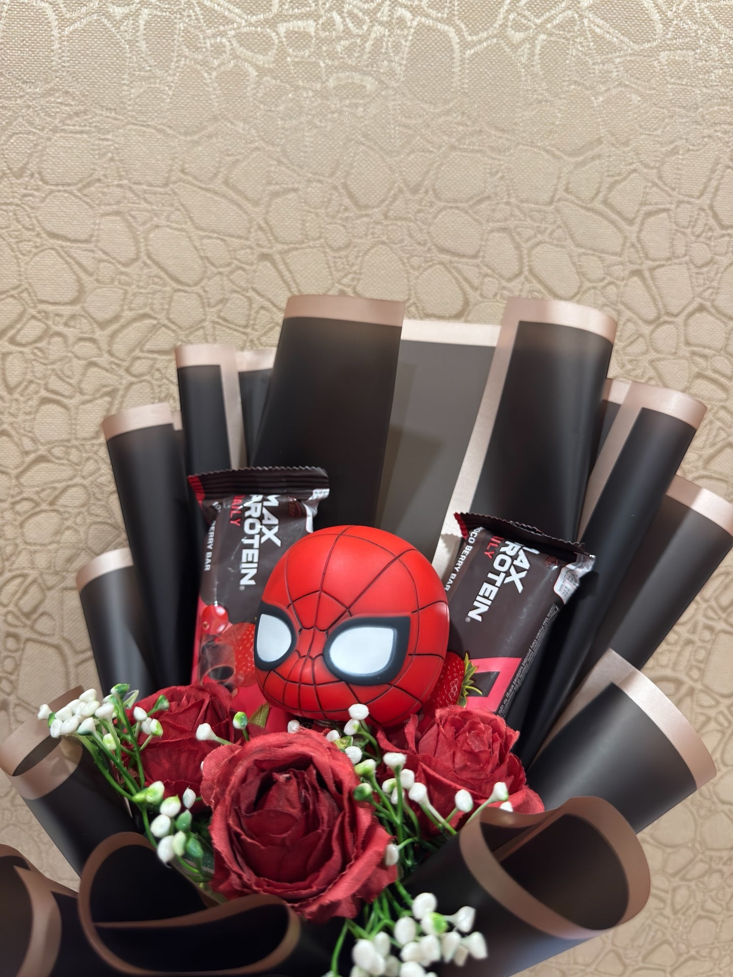The Spider-Man Protein Bar Bouquet : A Hero's Treat