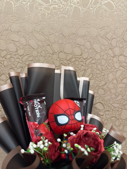 The Spider-Man Protein Bar Bouquet : A Hero's Treat