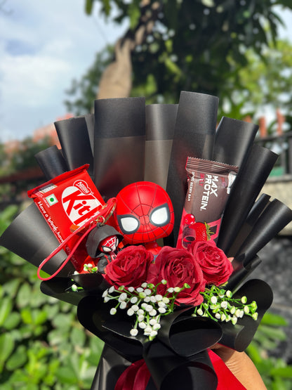 Spiderman Chocolate & Protein Bouquet