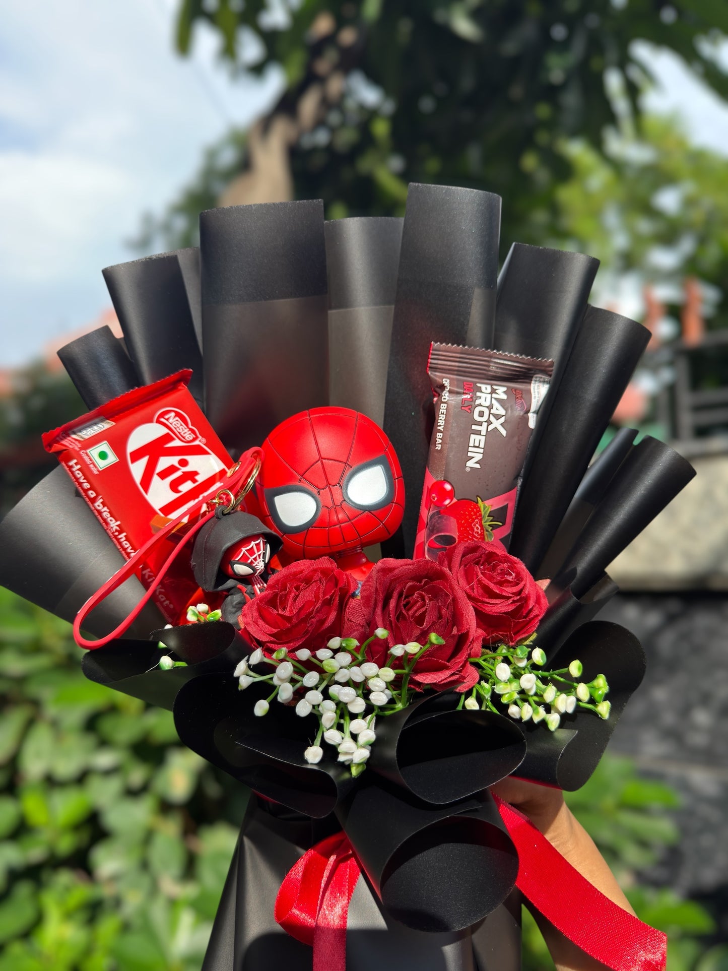Spiderman Chocolate & Protein Bouquet