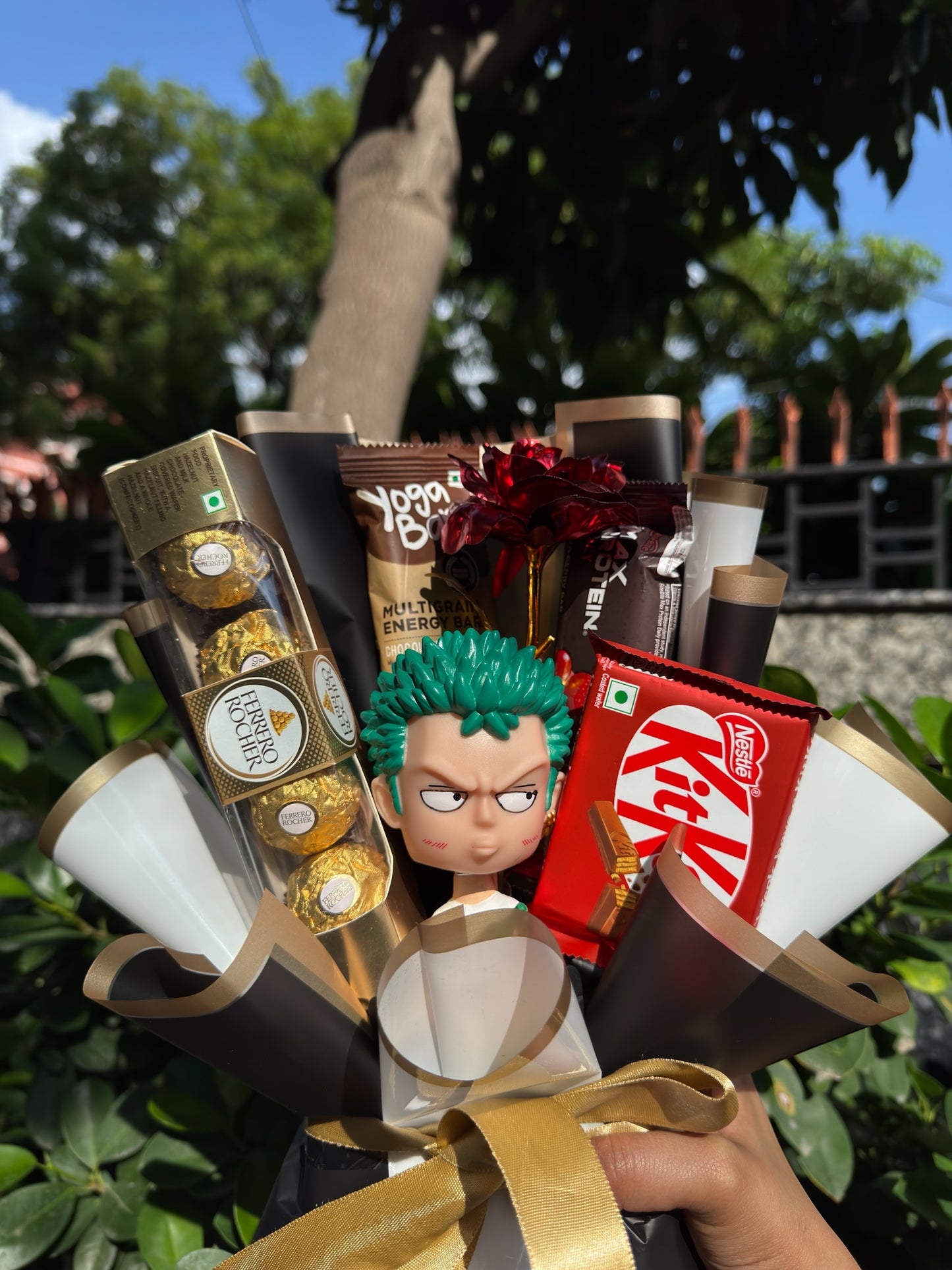 The Protein Bouquet - Roronoa Zoro fitness protein bar