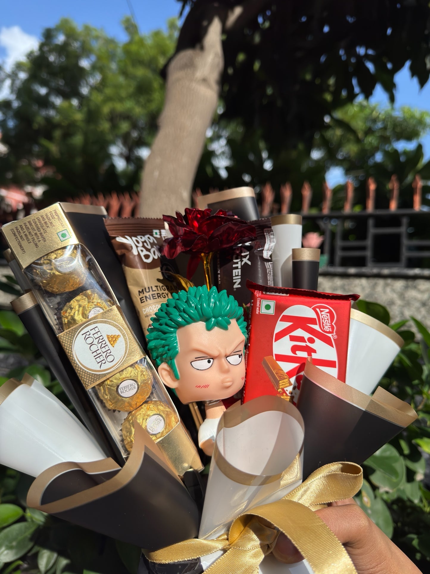 The Protein Bouquet - Roronoa Zoro fitness protein bar