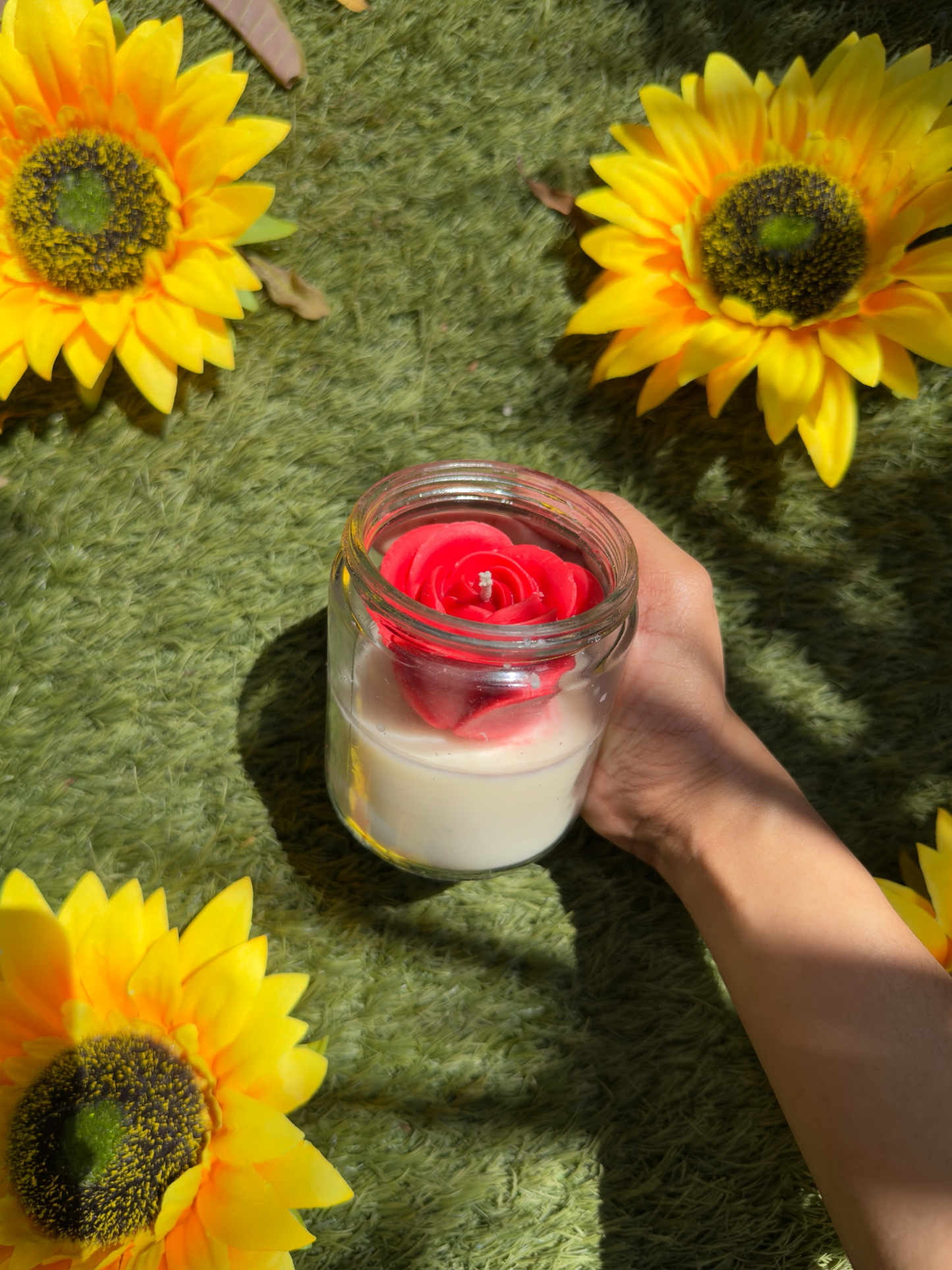 Embrace Romance: Our Signature Rose Petal Scented Candle