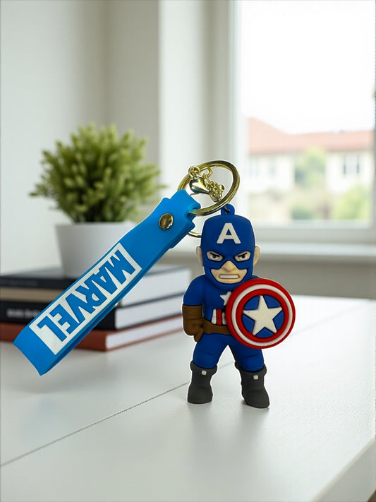 Shield Up Anywhere: Captain America Keychain