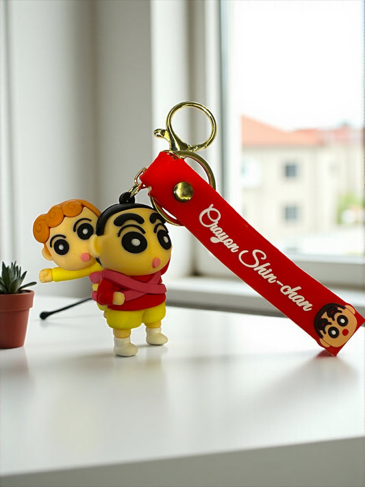 Sibling Shenanigans: Shin-chan and Himawari Keychain