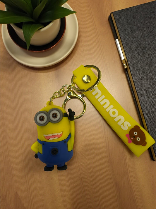 Tiny Trouble, Big Fun: Minions Keychain