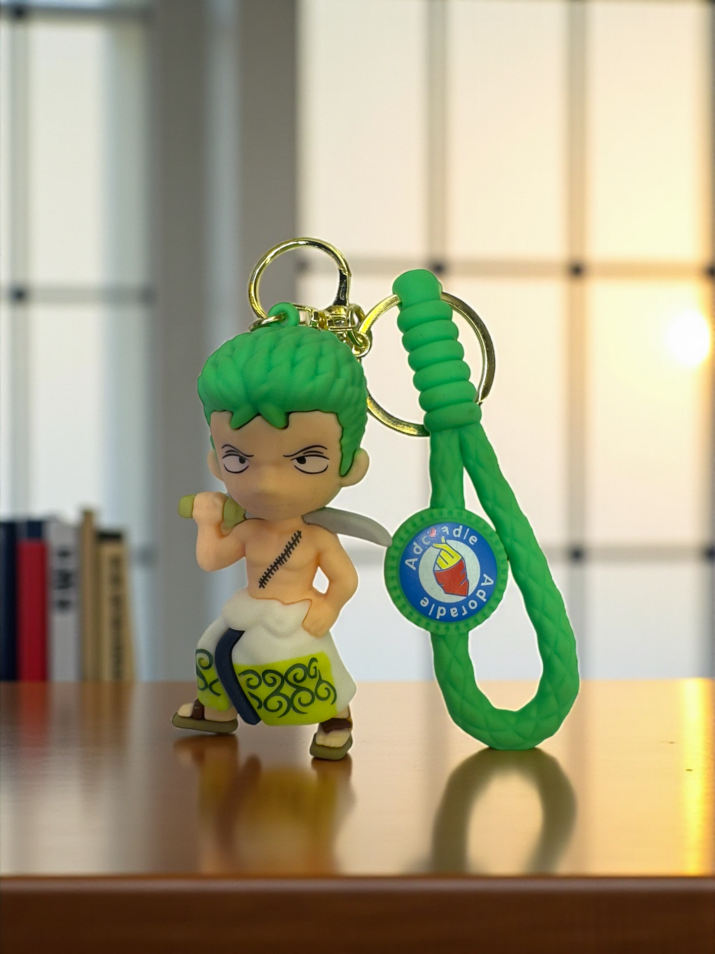 Carry the Santoryu Spirit: Roronoa Zoro Keychain
