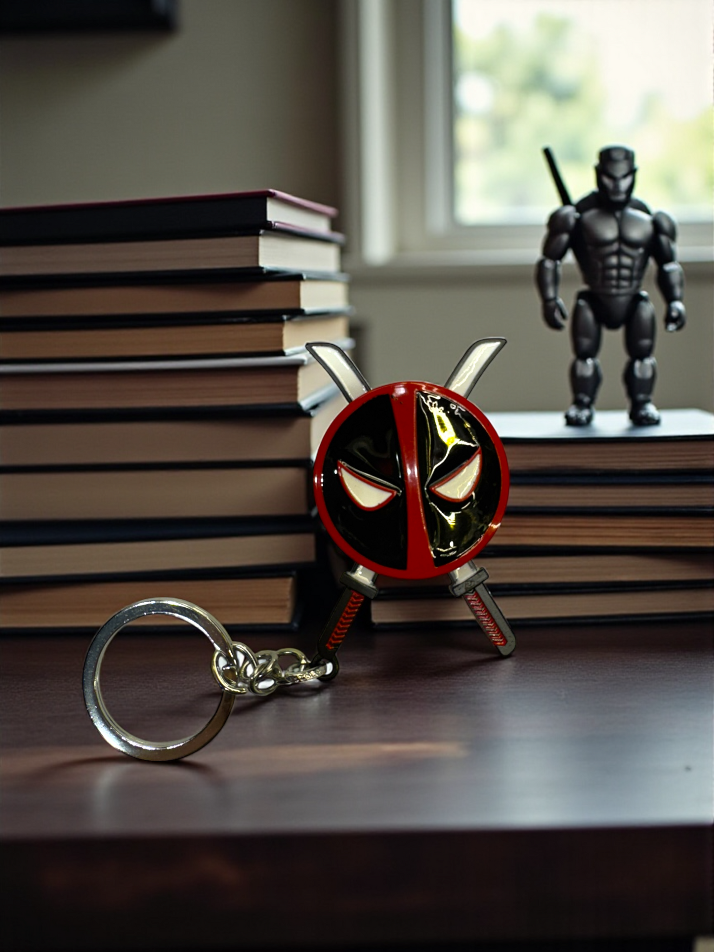 Carry the Red & Black Madness: Deadpool Keychain