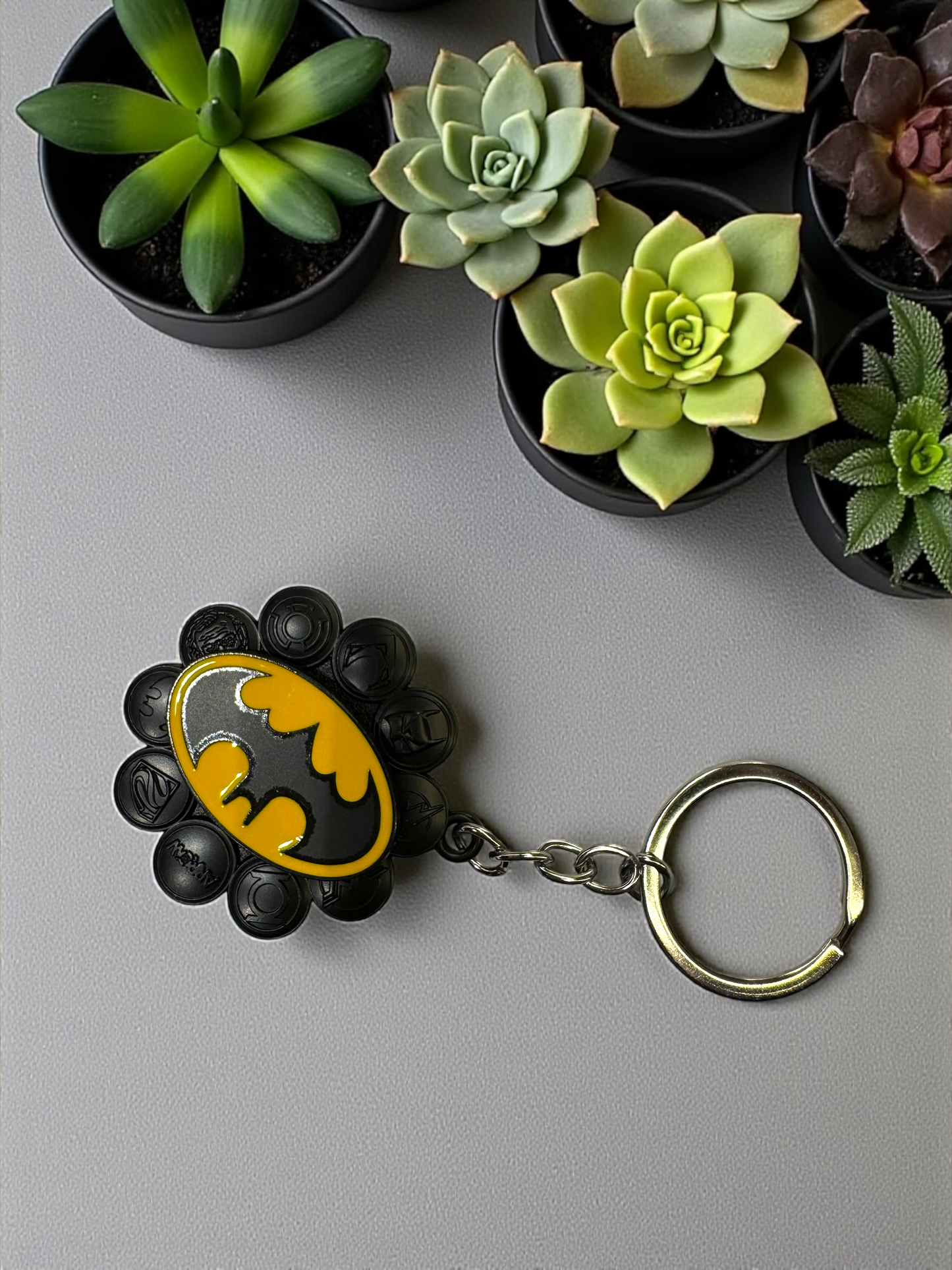 Gotham’s Mark: Batman Emblem Keychain
