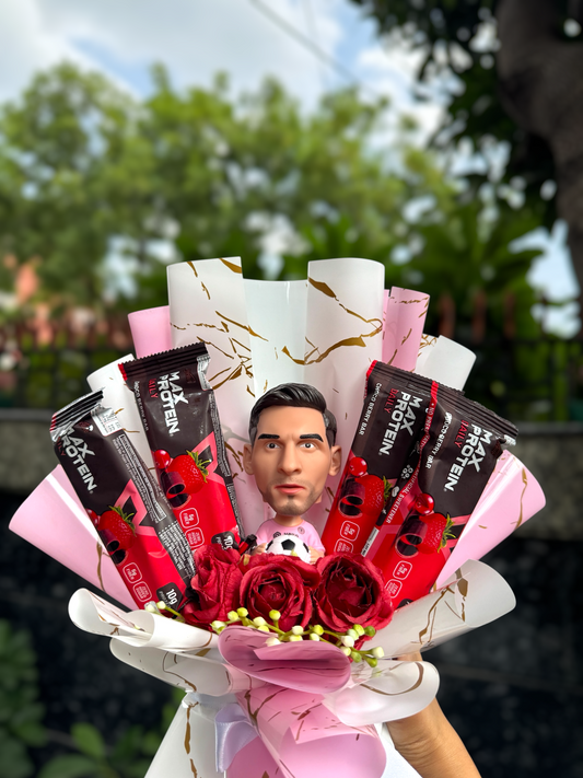 Champion’s Delight Protein Bouquet – Messi Edition