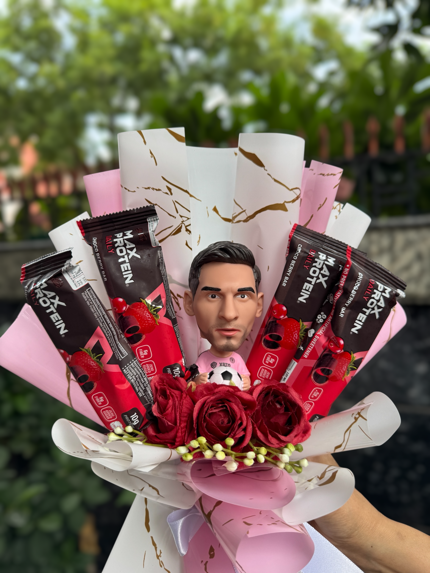 Champion’s Delight Protein Bouquet – Messi Edition