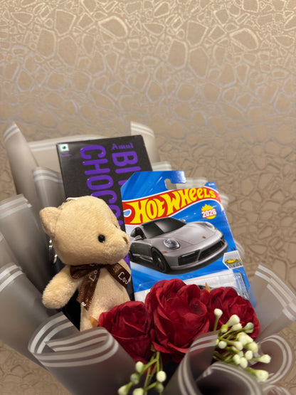 The Porsche Hotwheels Bouquet - Combination of Sweetness and Cuteness