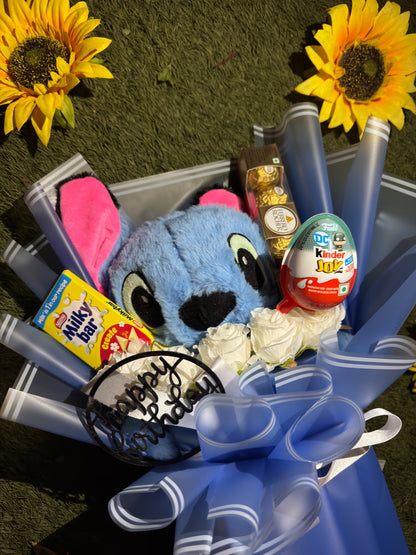 Disney Lilo Teddy & Chocolate Bouquet – Made to Melt Hearts