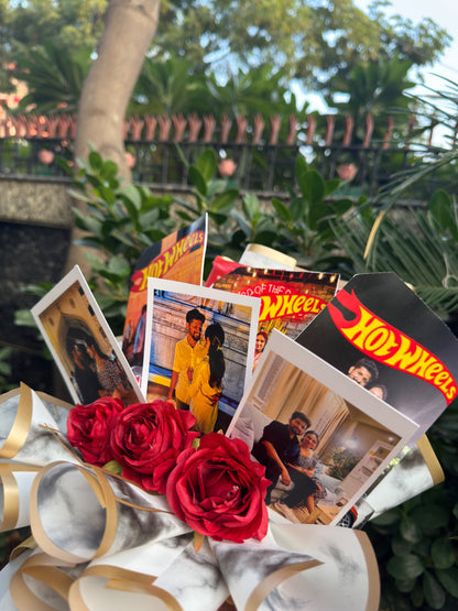 Hot Wheels Theme Photo Bouquet – Every Car Tells a Story